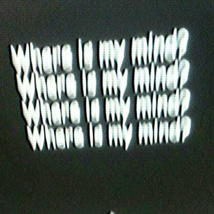 Metal Text Grid