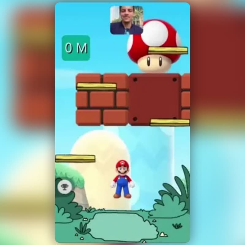 Filtre Mario game de mashhoraiharty | Lenses Snapchat