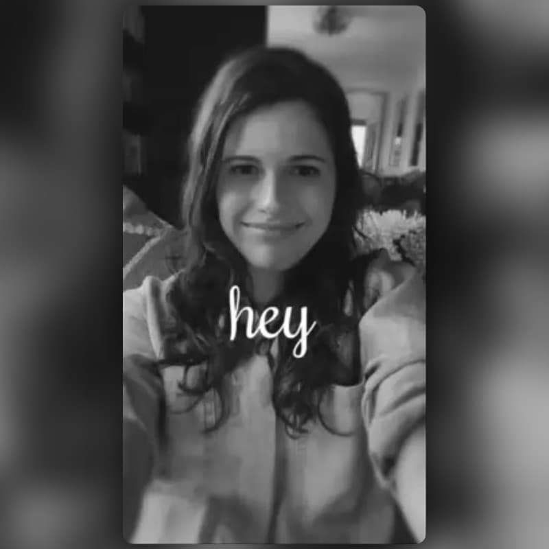 Filtre Hey Blur Mono de K2N 🎗️ | Lenses Snapchat
