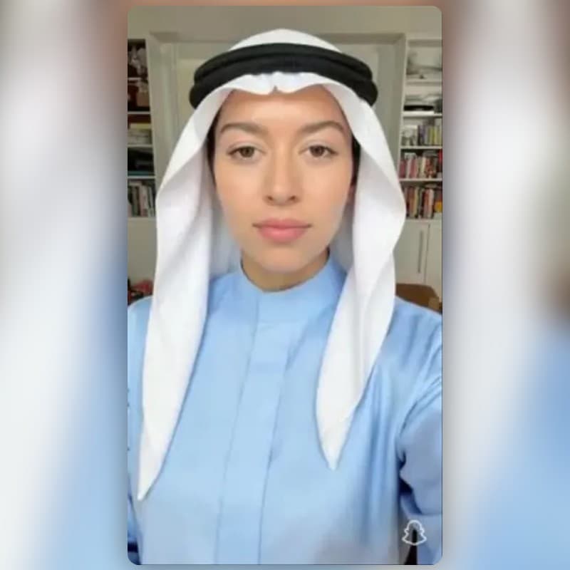 Filtre  HAYBA Blu de K2N 🎗️ | Lenses Snapchat
