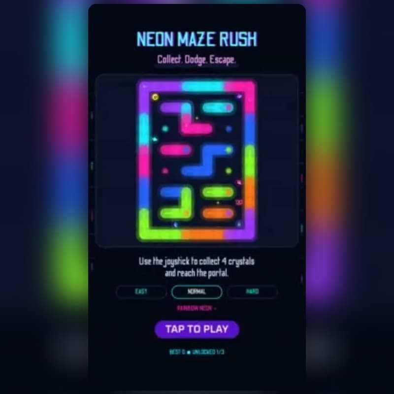 Neon Maze Rush