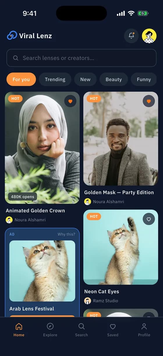 Browse, save, open in one tap